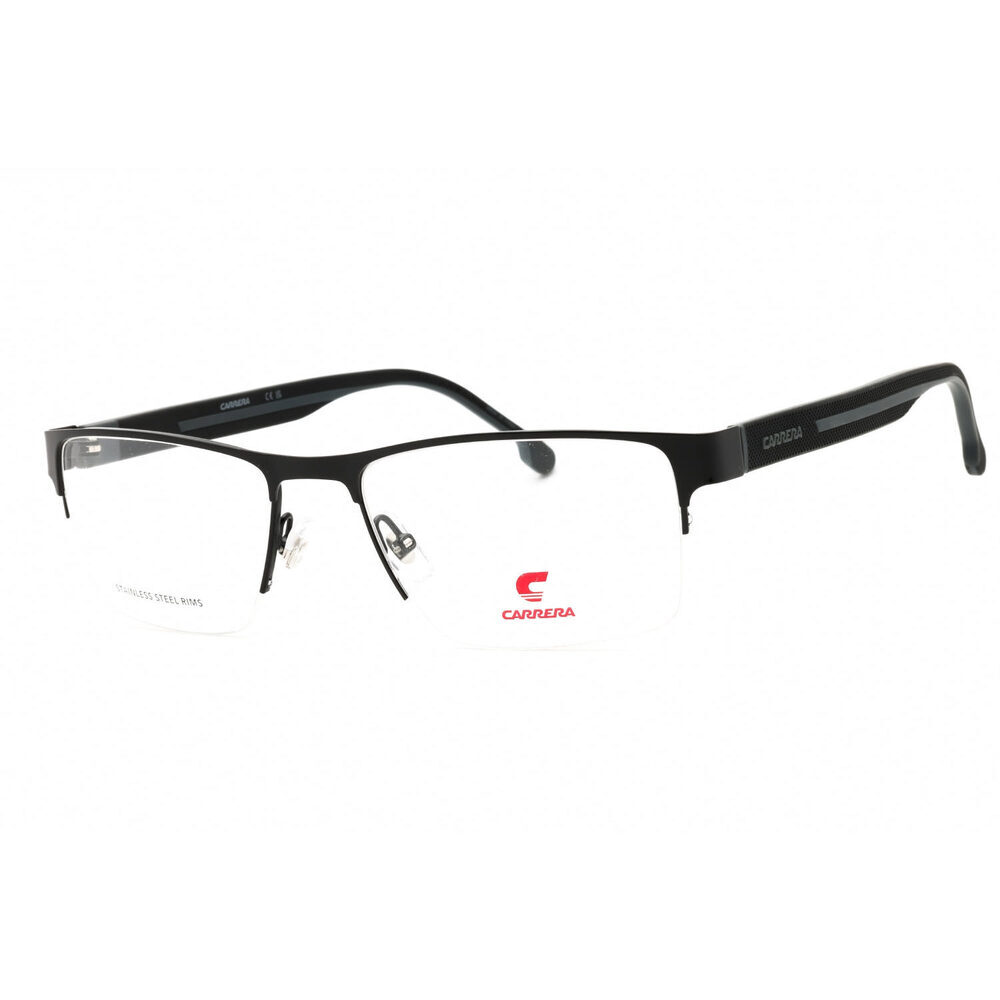 NWT Carrera CARRERA 8893 008A 00 Black Rectangle Eyeglasses 54mm